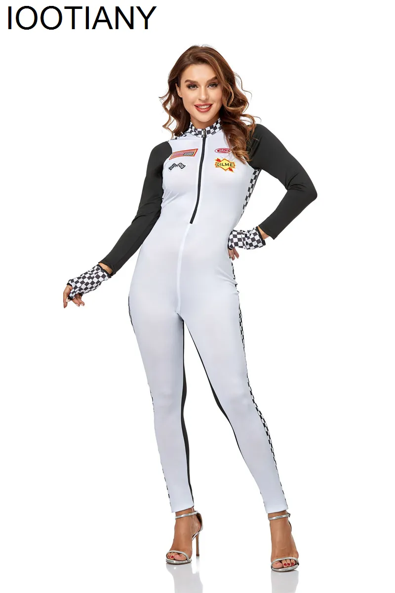Jumpsuit Racing Outfit For Ladies Race Girl Outfits Womens Cosplay