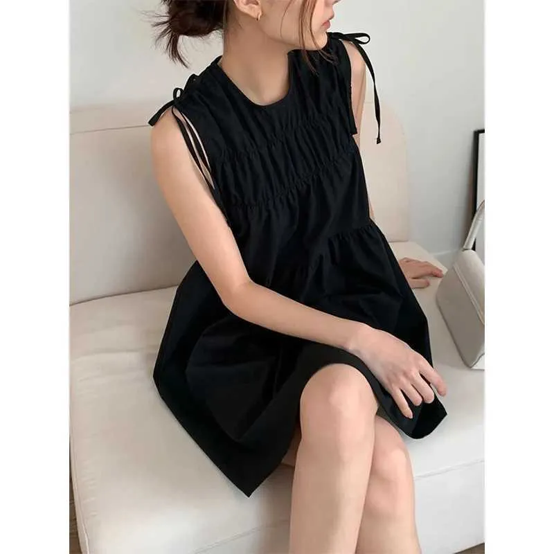 white christmas dresses Longline Vest Mixed Media Dress main image 1
