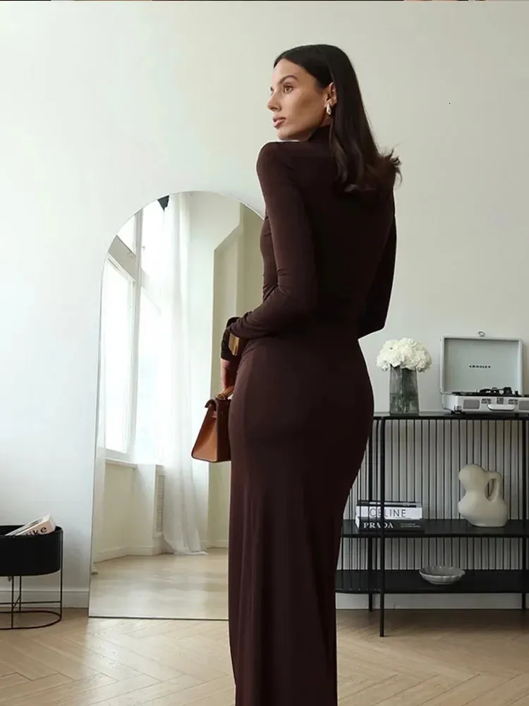 knee length dresses for ladies Final Sale Plus Size Long Sleeve Velvet Ruched Bodycon Dress with Bott –  Chic And Curvy main image 0