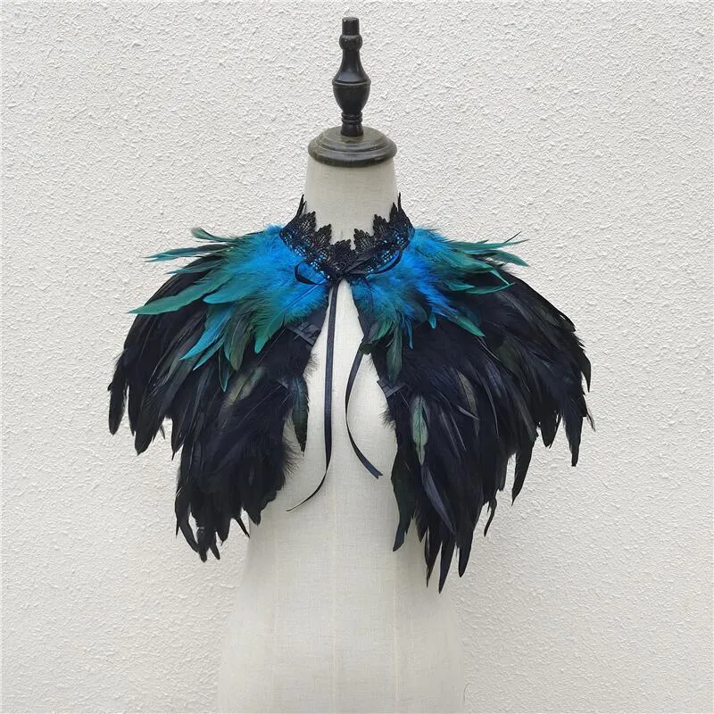 Cuello Plumas Gótico Capa De Plumas Gothic Negro - Cuello Plumas Para Cosplay | Halloween Y Fiestas Temáticas | Estilo Vampiro Estola Plumas Carnaval Cuello Plumas Gótico Capa De Plumas Gothic Negro - Cuello Plumas Para Cosplay | Halloween Y Fiestas Temáticas | Estilo Vampiro Estola Plumas Carnaval
