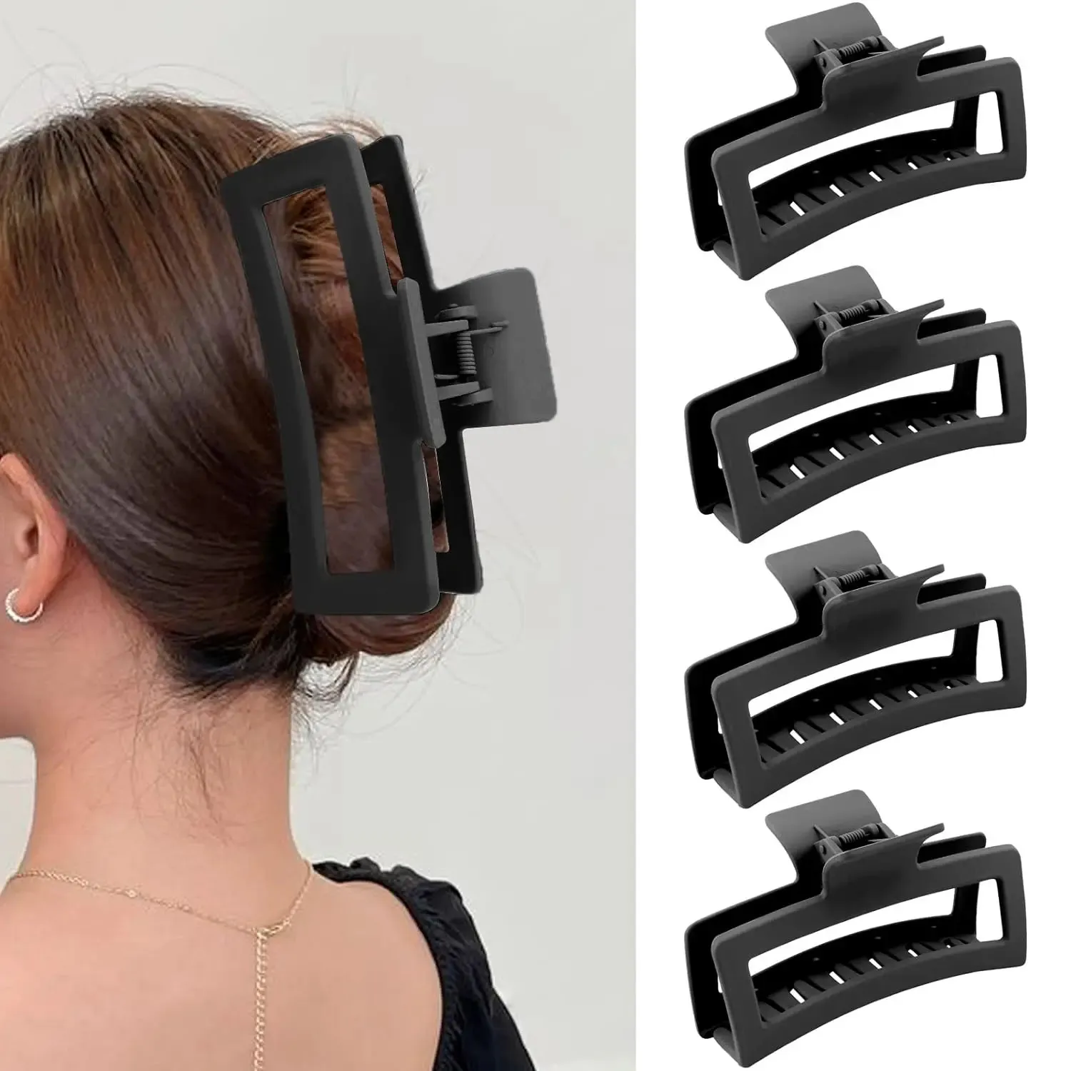 Set of 5 Oversized Hair Clips Amazon.com: 4 Pack 5 Inch Extra Large Claw Clips for Thick  main image 4