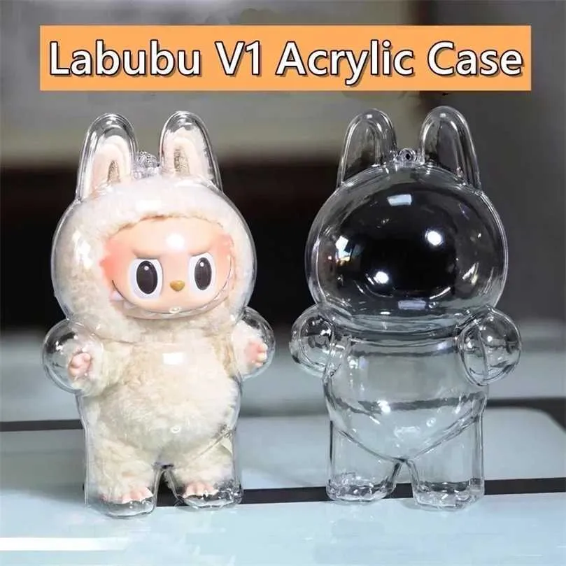 Protective Acrylic Display Case for Labubu Dolls & Keychains
