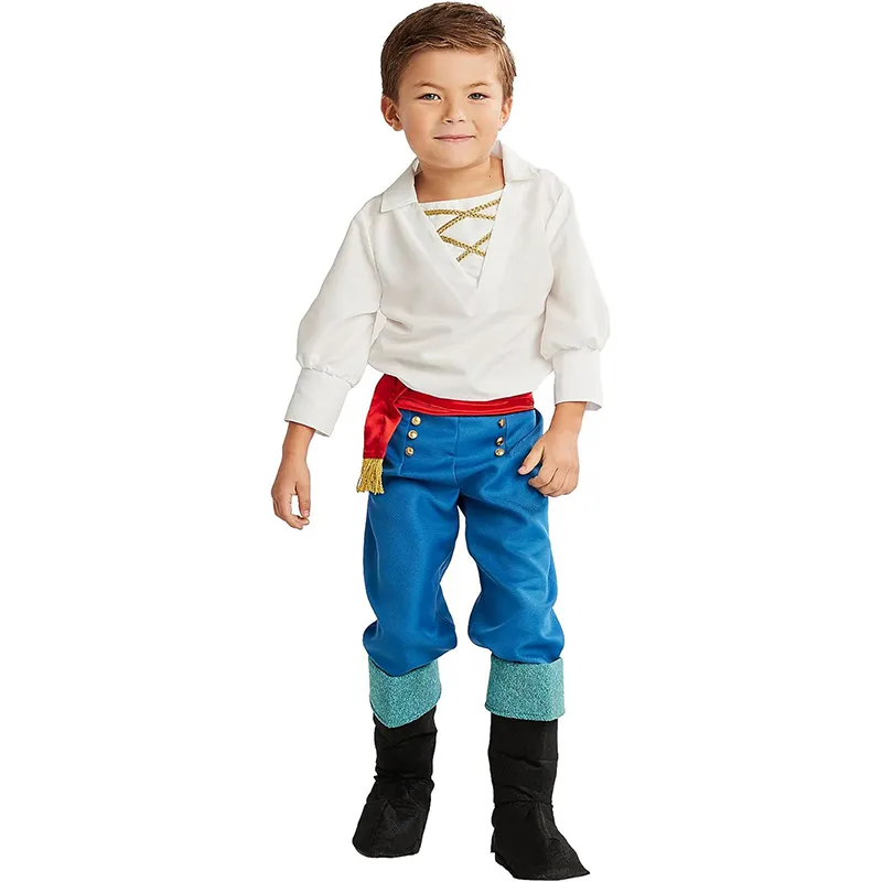 Little Mermaid Prince Eric Halloween Disfraz Para Niños Ajuste