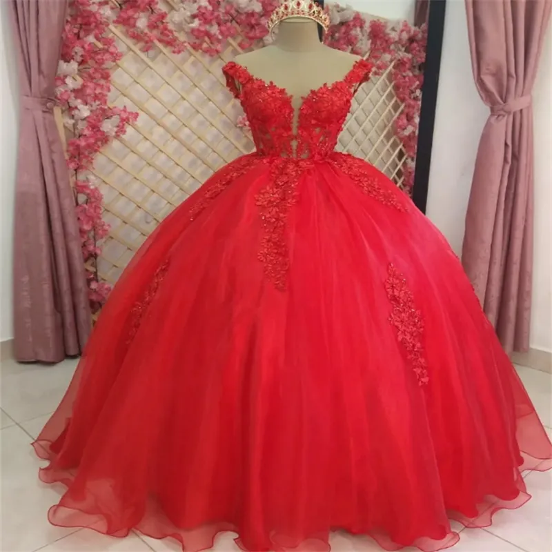 Red Lace 2-in-1 Princess Vestidos de 15 Quinceanera & XV Anos Pink Homecoming Dress for Formal Occasions & Engagements - 2025 Collection
