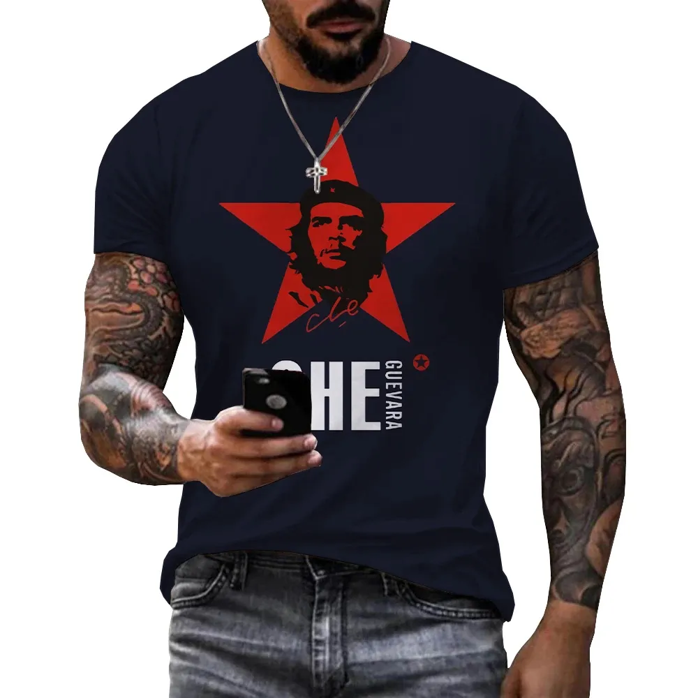 Mens Casual 3D Graphic Polyester T Shirt Lightweight Quick Dry Up