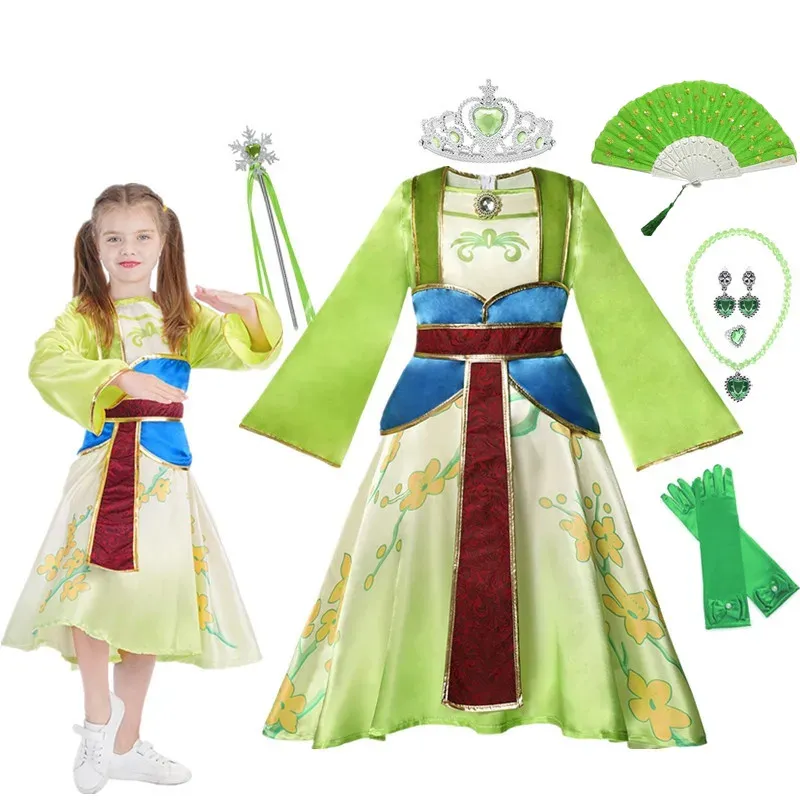 Disfraz De Chicas Mulan Vestido Tradicional Chino Para Navidad