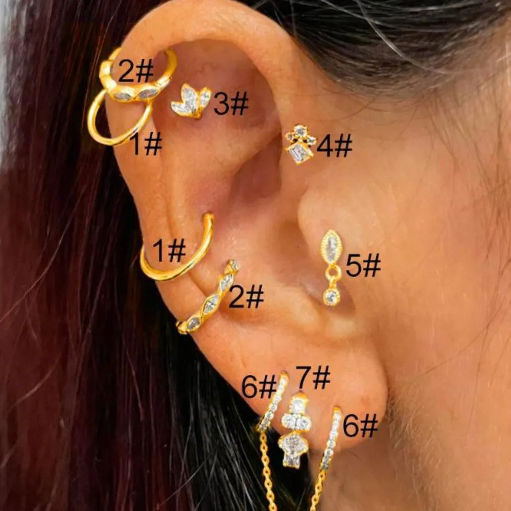 Stainless Steel Daith Flat Stud Cartilage Hoop Earrings For Women Fashionable Piercing For Cartilage Tragus And Conch Ear Lobe From Shipin520 16.96 DHgate.Com
