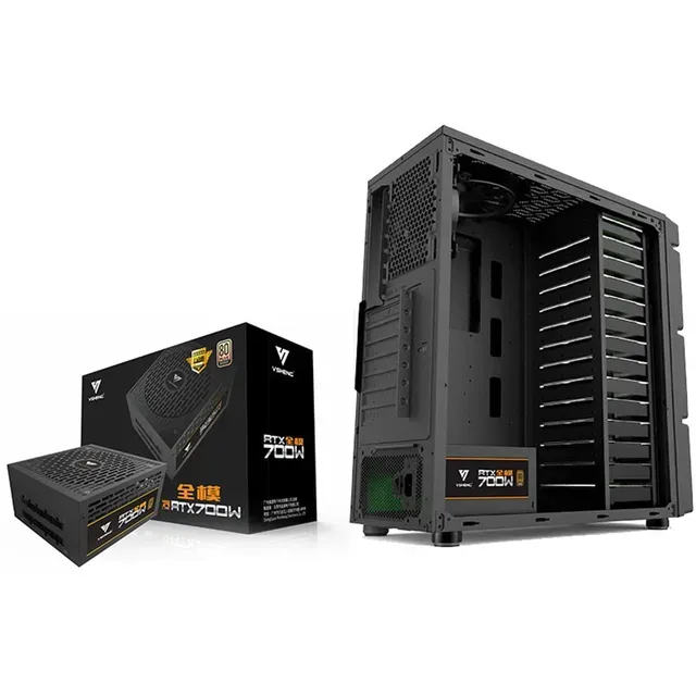 Tower 14 Hard Disk Bit Chia Multi-Disk Storage Server Desktop Computer Main Box for ATX Power Supply 80 Plus Golds 700W Power