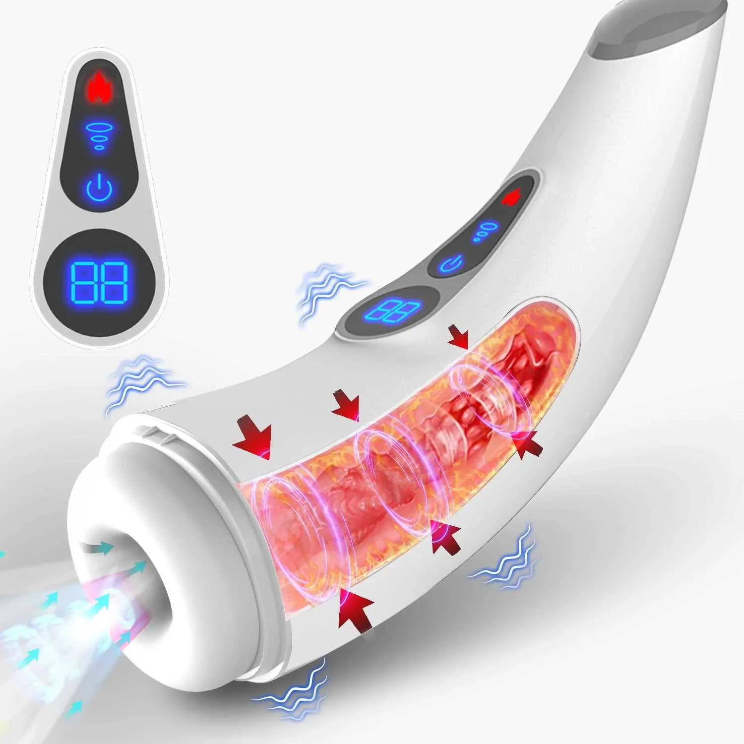 electronic male masturbator LCD Display Automatic Male Masturbators Sucking,... From Z0008, $32.14