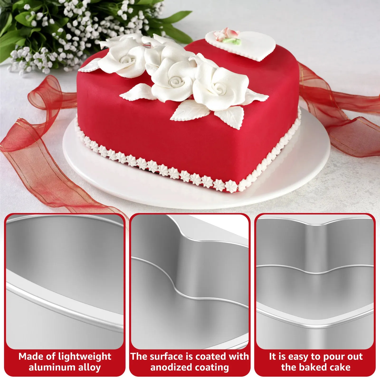 Heart Wilton 10 Inch Cake Pan Heart Shaped Cake Pans Wilton 2105 - Main Image