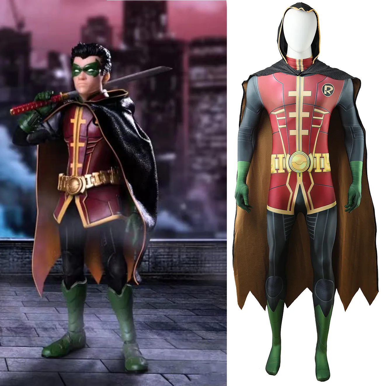 Traje De Spandex De Cosplay De Robin Cosplay De 55,78 € | DHgate, image size:1322x1322