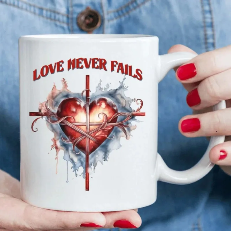LOVE NEVER FAIL Ceramic Coffee Mug 11oz ... From Homehaven, $18.56 |  DHgate.Com