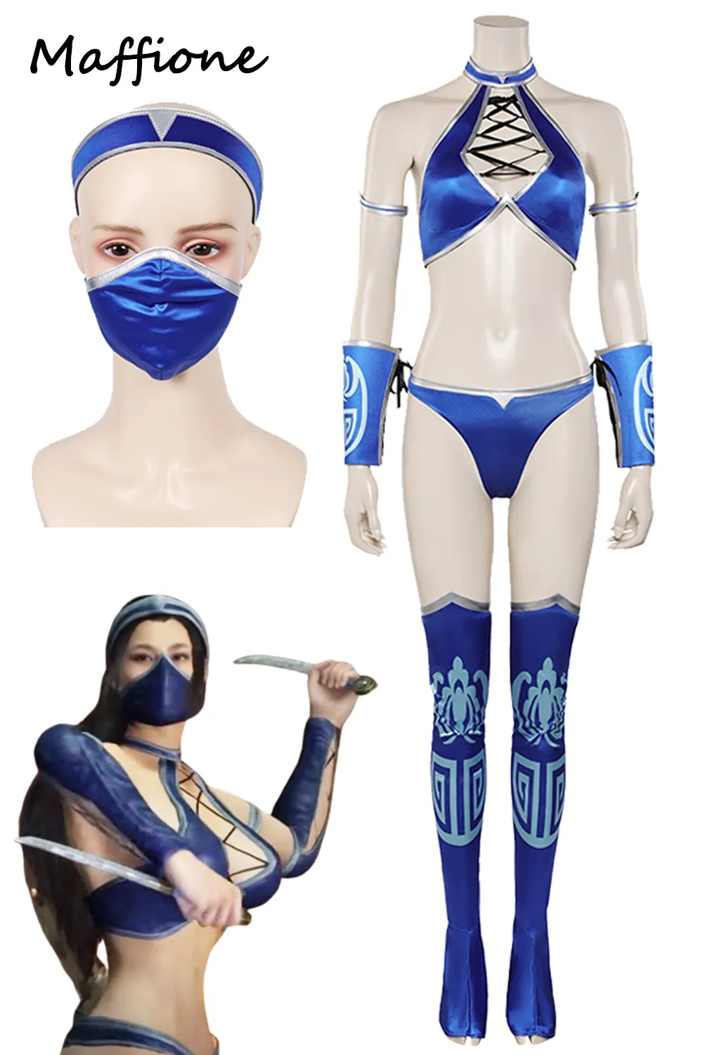 Mortal Kombat Kitana Cosplay Costume