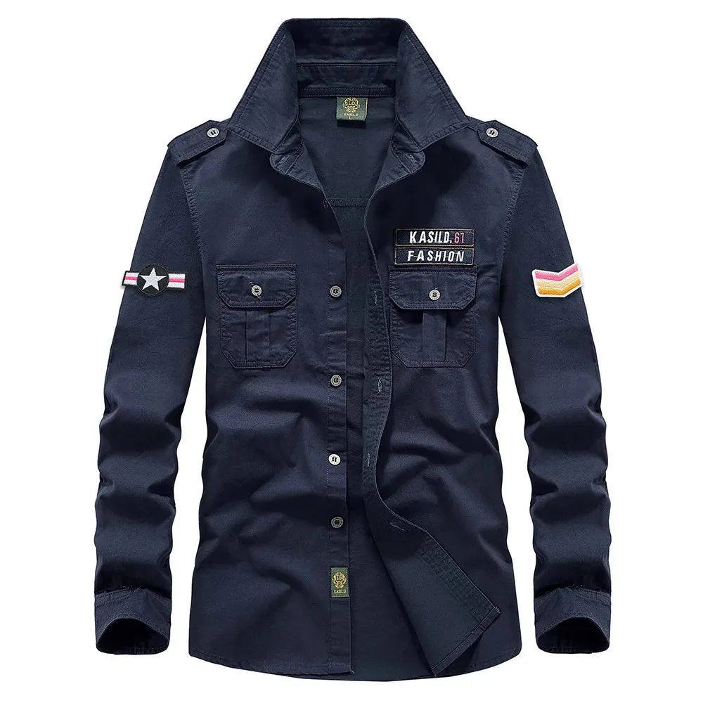Polo Décontracté À Manches Longues Pour Hommes, 5xl Printemps Automne Mode Boutique Broderie