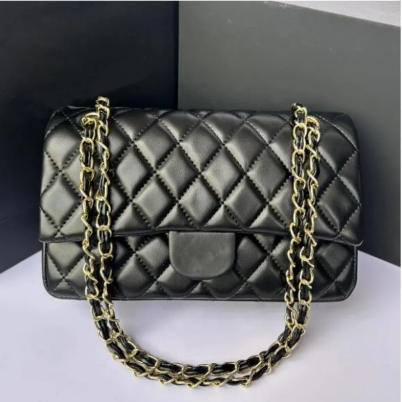 Designer Quilted Bag With Classic Flap And Caramel Finish