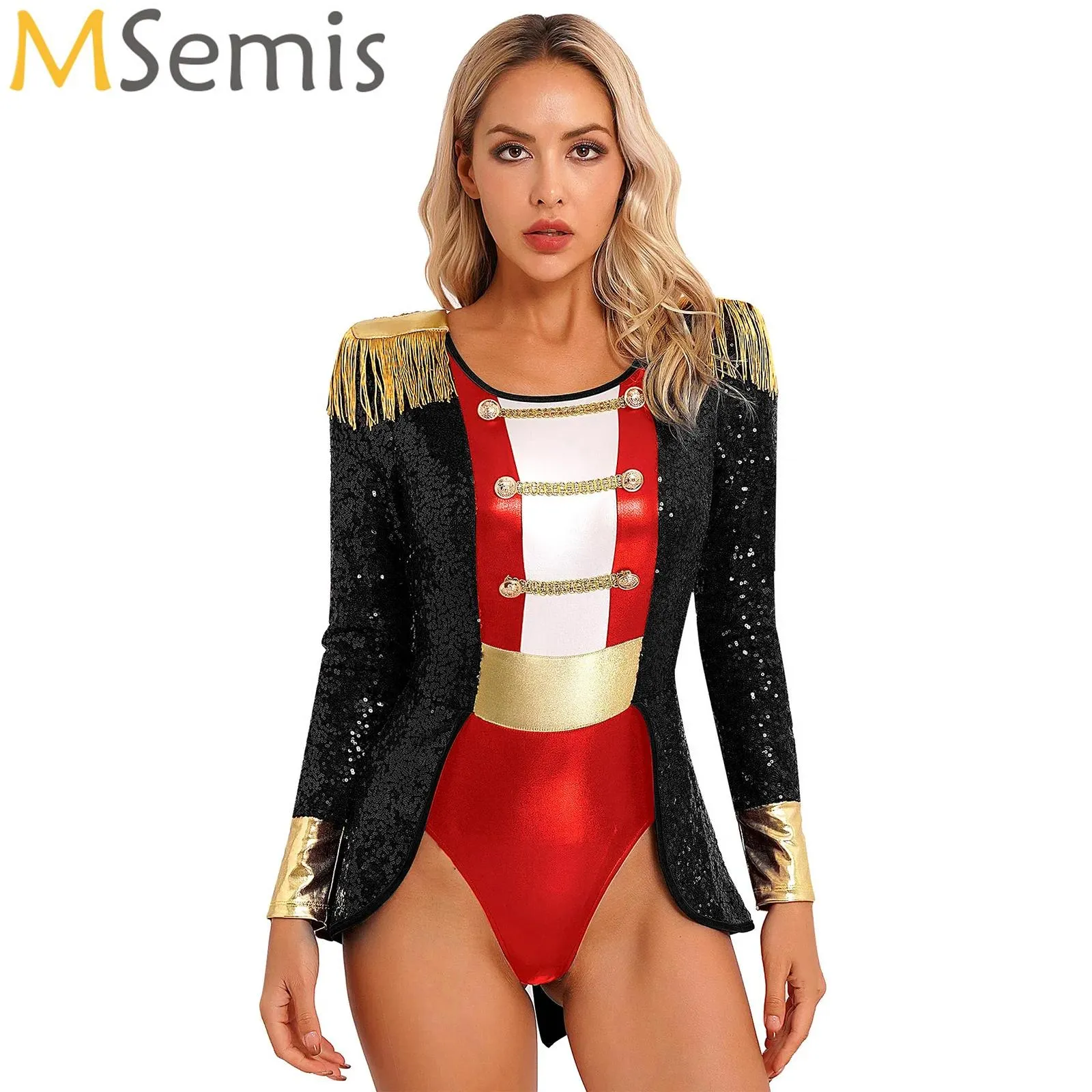 Womens Circus Director Costume Long Sleeve Shiny... From  Uledemode_official, $22.01 | DHgate.Com