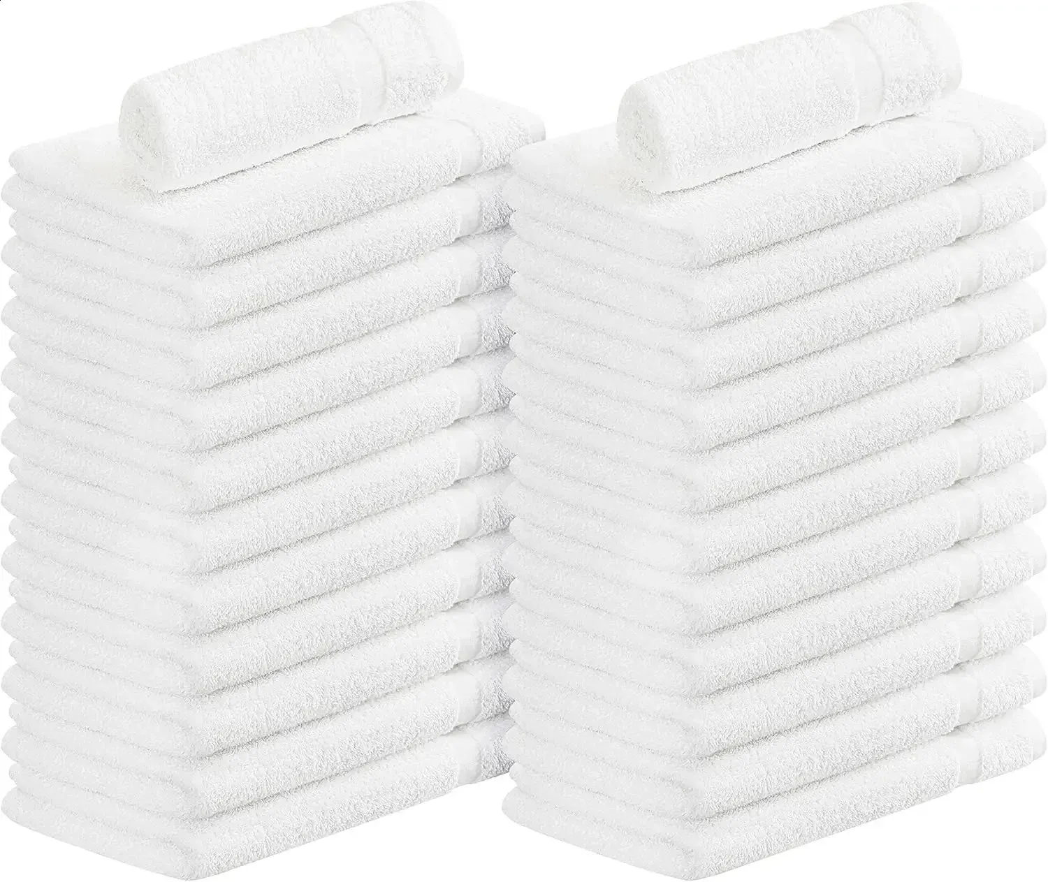 Save Big on Bulk Bleach Proof Salon Towels White Salon Towels Bulk Pack, 72 Highly Absorbent Hand Towels, 16 X 27 Inches, Ideal For Gym, Spa Beauty