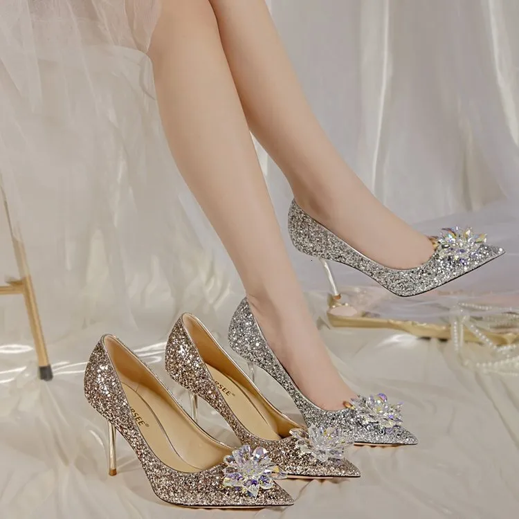 Elegant Wedding High Heels For Brides And Bridesmaids_voghion.com