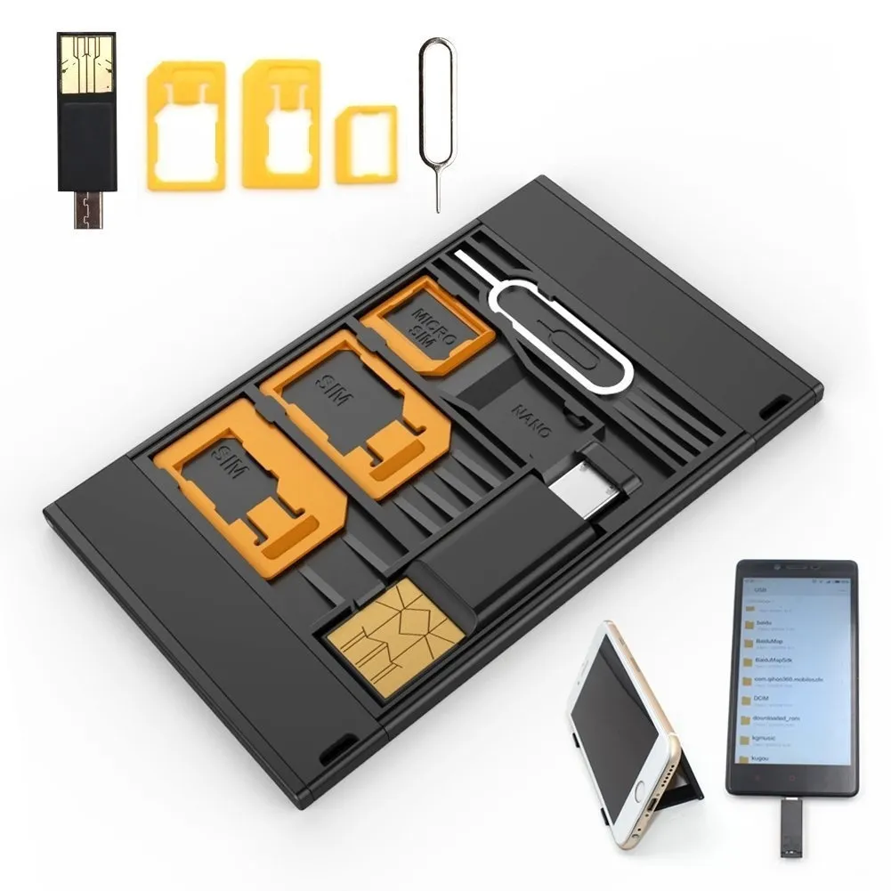 5 In 1 Universal Mini SIM Card Adapter Storage Case... From Ddmyfriend ...