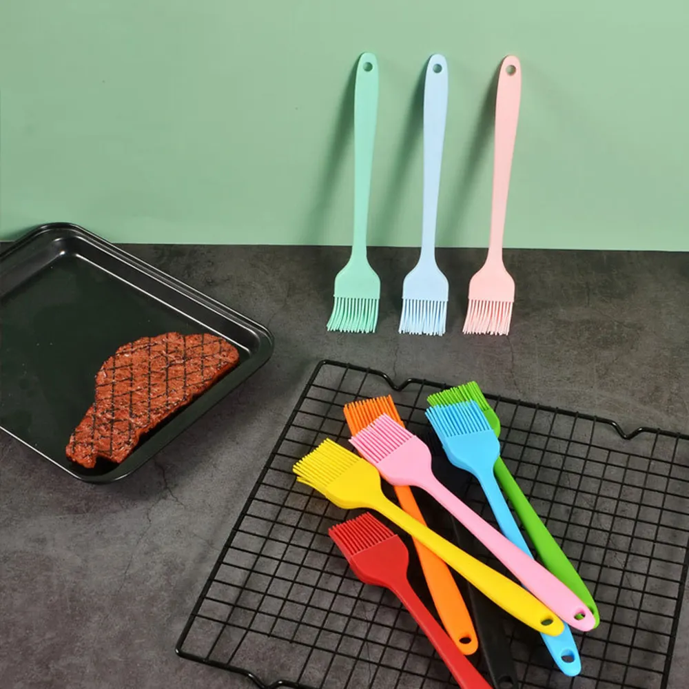 Brosse De Cuisine Multifonction Pour Barbecue Et Pâtisserie – En Silicone Résistante Et Manche Inox Longue Durée