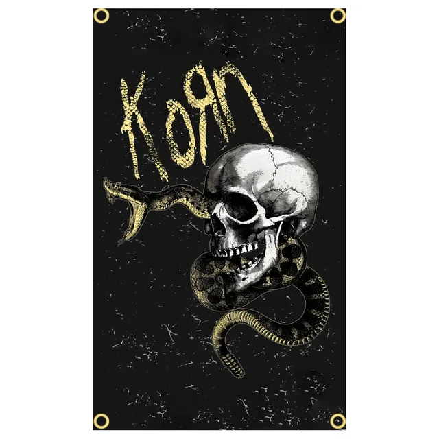 KORN バンド　band 販促品　ラグ　ポスター　フラッグ Amazon.com: Korn Poster Band Logo Textile Flag 70Cm X 106Cm