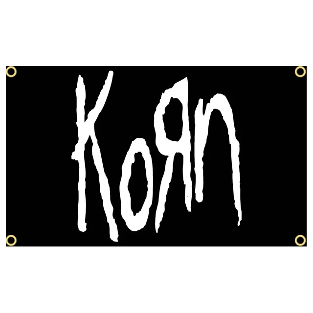 Korn Music Flag - Heavy Metal Rock Band Banner, Singer Pop