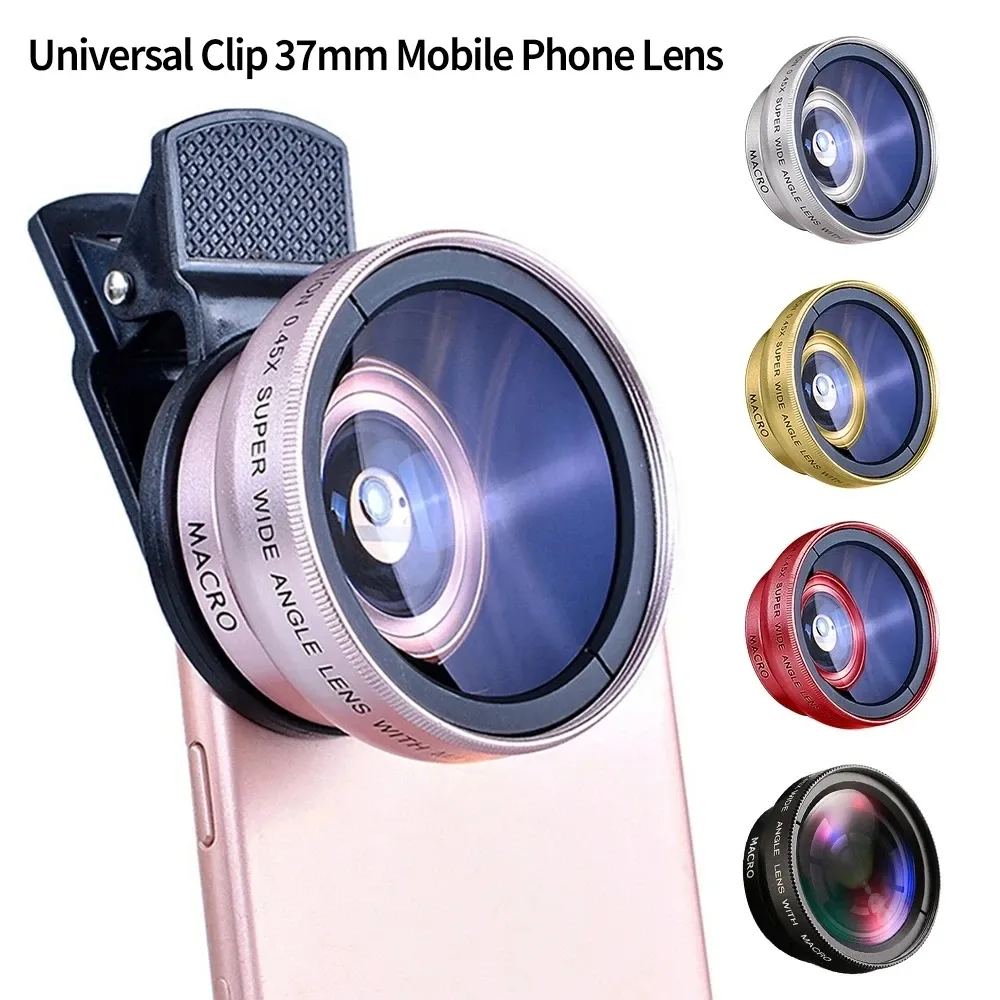 Kit Objectif Téléphone 3 En 1 : Fisheye + Grand Angle + Macro - Clips Universel Pour Photos Créatives