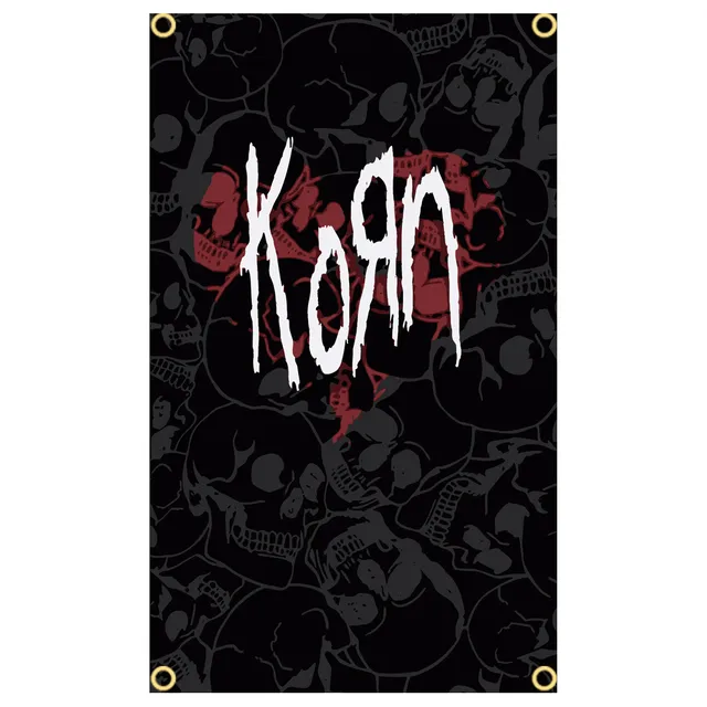 Korn Music Flag - Heavy Metal Rock Band Banner, Singer Pop