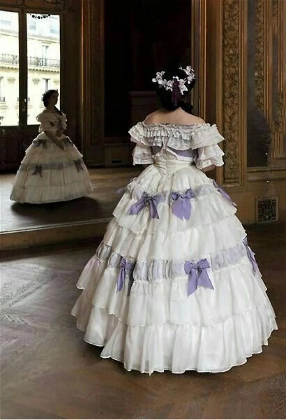 Victorian Civil War Princess Dress for Women - 1860s Victorian Princess Scarlett Ball Gown for Women's Wedding