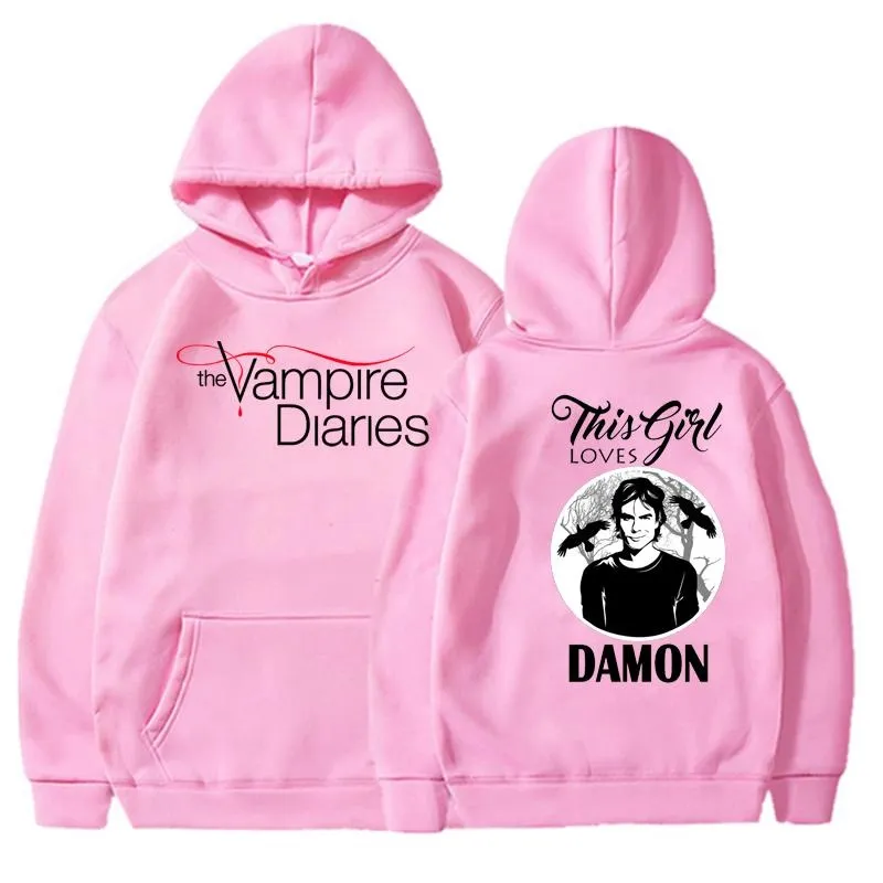 Clothing Vampire Diaries Hoodie Amazon Damon Salvatore Hoodie Top