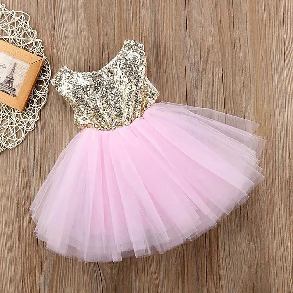 Glitter Tutu white and gold dress for Baby Girls - Sleeveless Princess  Birthday white and gold dress in Sizes 3 Months-4 Years W250111