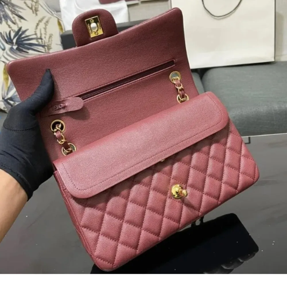 10A Designer bag Mirror quality Jumbo Double Flap Bag Luxury Real Leather Lambskin Classic All Black Purse Quilted Handbag Shoulde ptgf