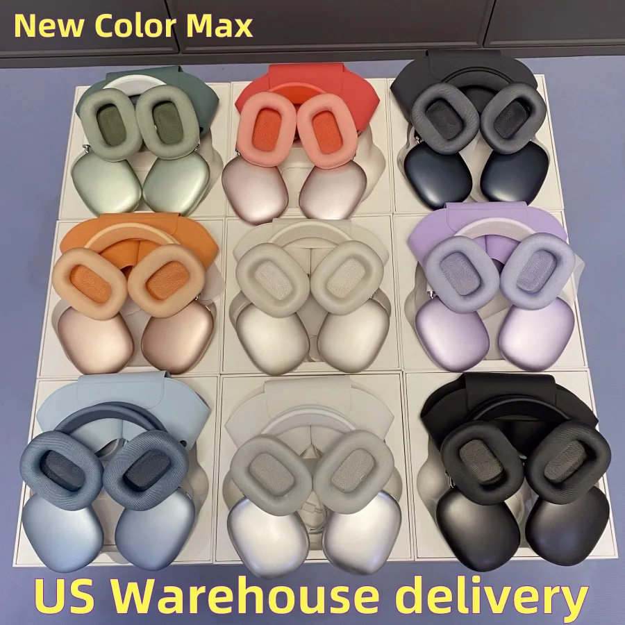 for Airpods max Bluetooth Headphones Accessories airpods pro Max 2 3 4 Headphone Wireless Earphone Top Quality ANC Metal shell Silicone Anti-drop Protective Case