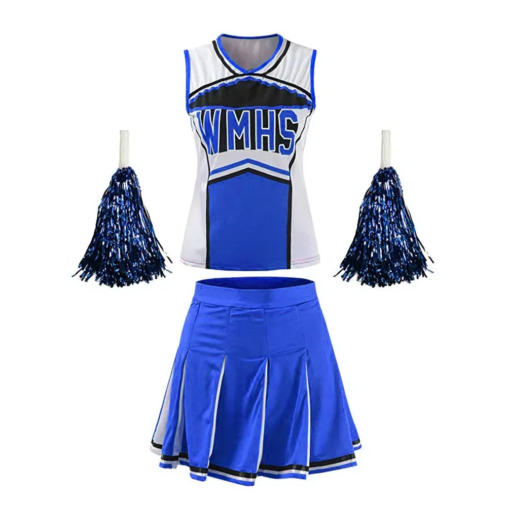 Cheerleading Outfits Sexy, Red & Blue Cheerleader... From  Uledemode_official, $17.79 | DHgate.Com