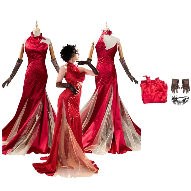 strapless open back dress Cruella De Vil Dress Costume Perth