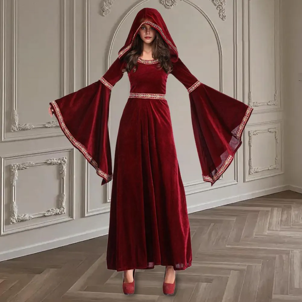 Gothic Victorian Dresses, Elegant Maxi Dress With Flowing Bell Sleeves  Vintage Style Evening Gown For Cosplay, Halloween, And Themed Events From  Uledemode_official, $27.52 | DHgate.Com