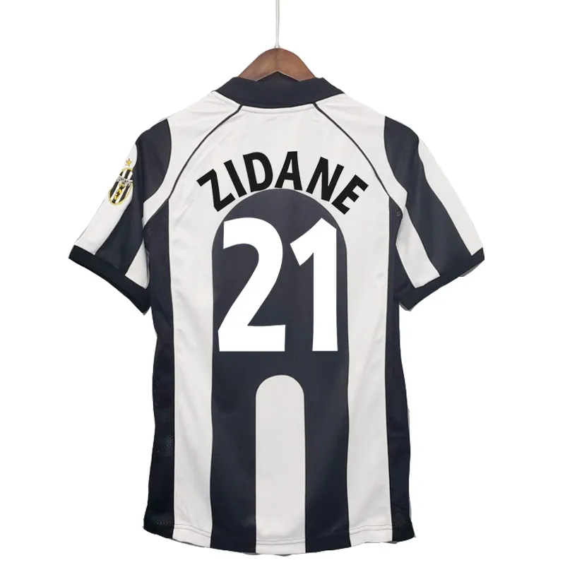 Zidane Retro Maglie 97 98 Del Piero Inzaghi Bianconeri Maglie