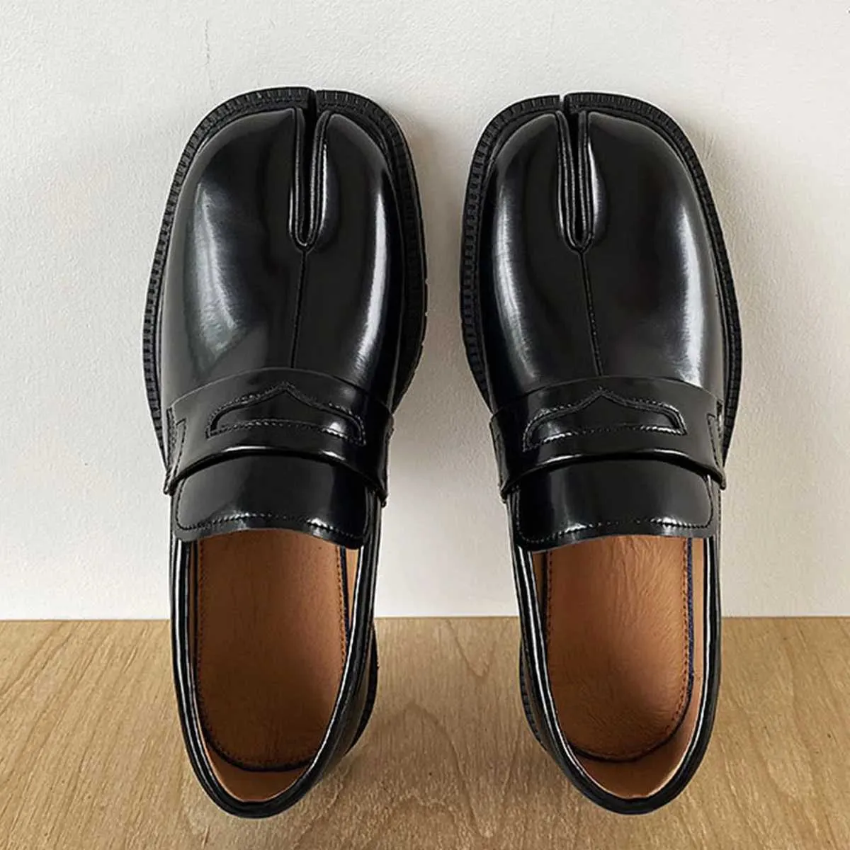 Wholesale Mens Split Toe Platform Loafers With Thick Sole ... At 