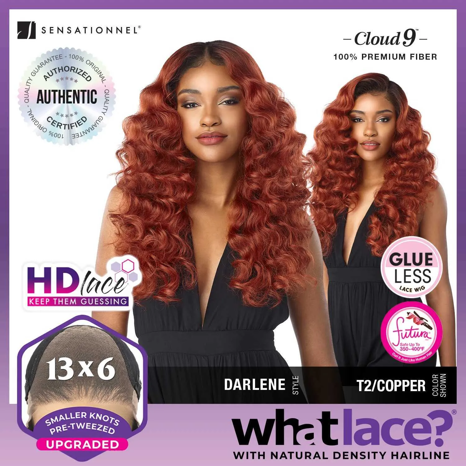 Sensationnel Cloud 9 HD Lace Front Wigs 13x6 Long Pre Picked Synthetic Wigs  With Natural Appearance Darlene H250113 From Nefliba, $20.68 | DHgate.Com