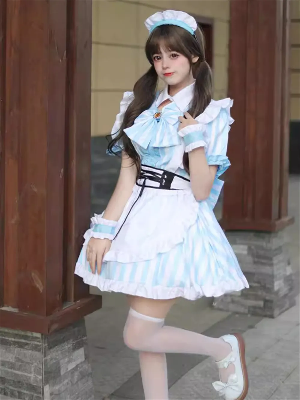 princess polly baby blue dress Bedazzled Dress and Blouse Set (Small/Medium) – BUDDS BUS SHOP main image 1