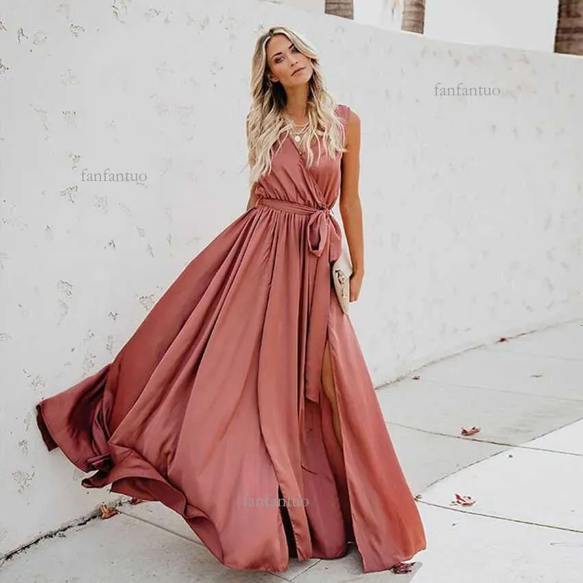 champagne color long formal dresses Beige Chiffon Prom Evening Dress with V Neck Size 22W / YGroup_S23377 one side lifts sharply How to dye your Sash Options:Without Sash