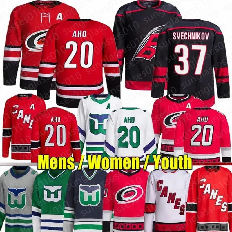 20 Sebastian Aho Reverse Retro Hockey Jersey Hurricanes Jersey #h