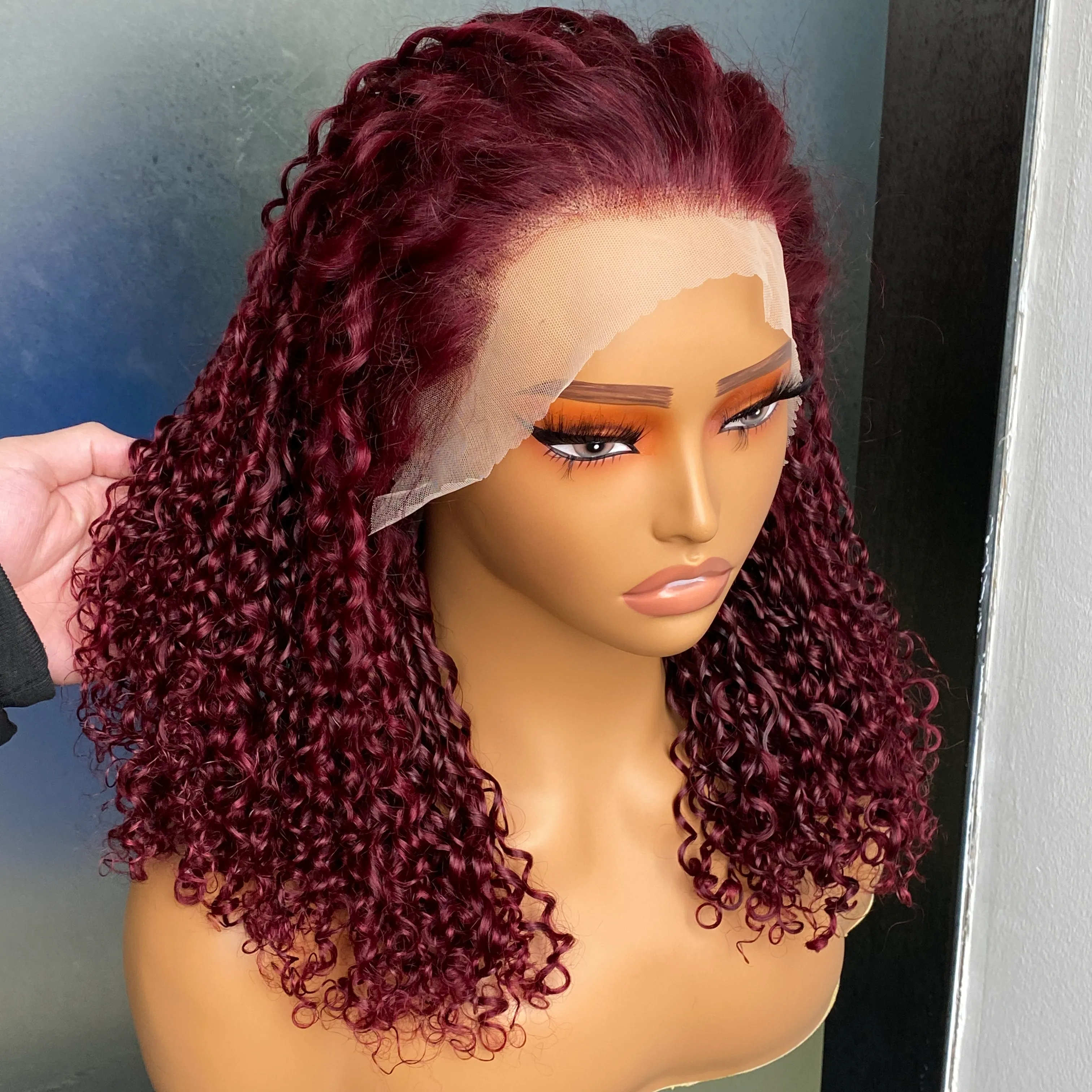 Fumi 14 Inch 13x4 Transparent Lace Frontal Wig 100% Raw 