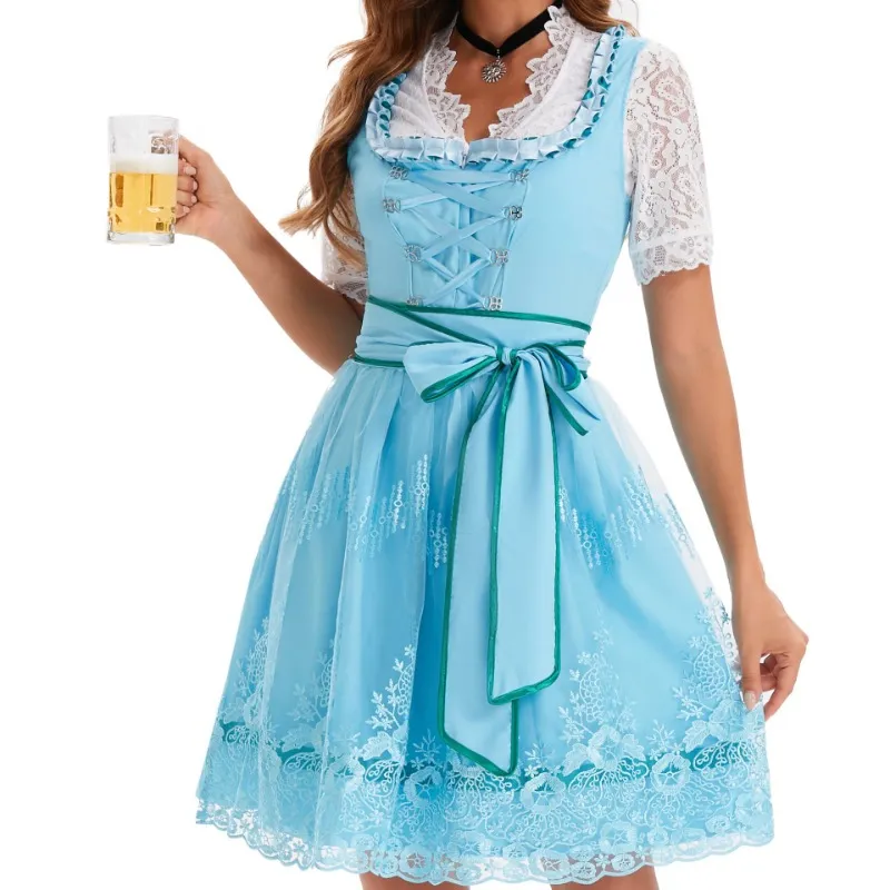 short oktoberfest dress Amazon.com: AUGERLEO Women's Oktoberfest Costumes Halloween German Dirndl  Dress Oktoberfest Outfit for October Festival Party Maid Dress : Clothing,  Shoes & Jewelry