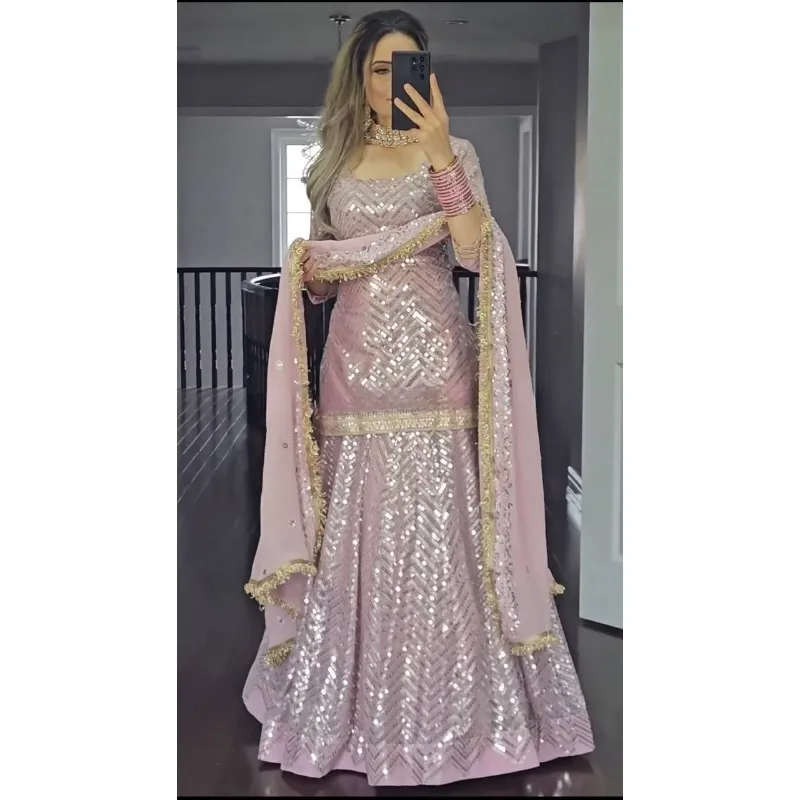 Pakistanais Robe Salwar Kameez Prêt à Porter Costumes Indien Fête de