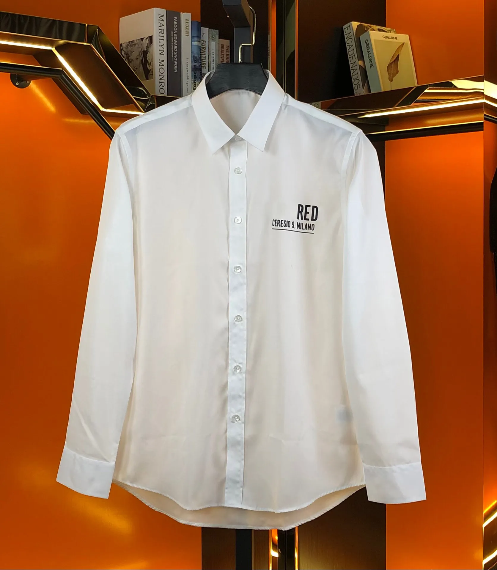 Camicia Di Raso Casual Da Uomo A Manica Lunga Cinese Stampata Con - Foto 7