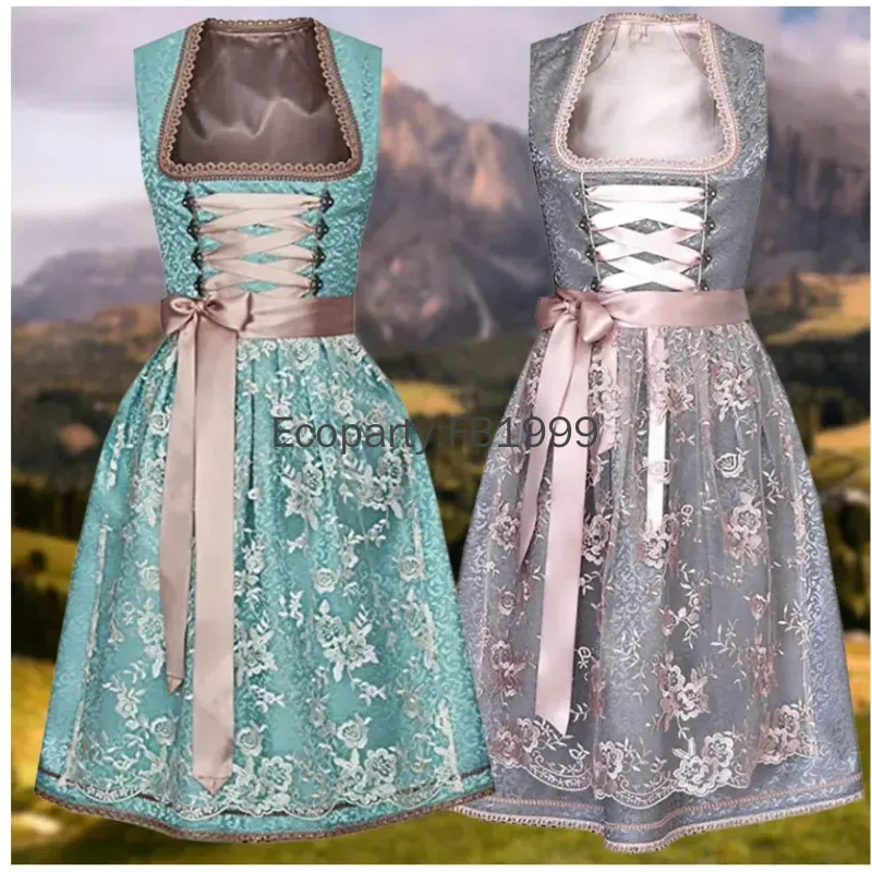 Womens Traditional Bavarian Dirndl Dress With... From Uledemode_official,  $55.32 | DHgate.Com