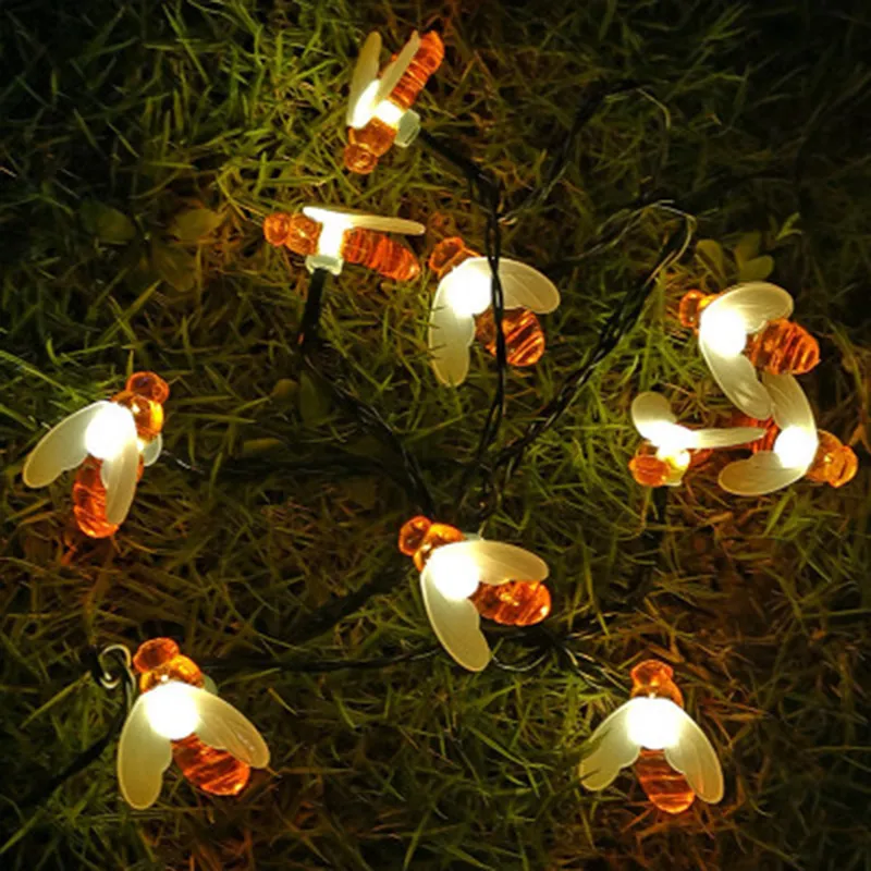Warm Color Insect Rectangular Light Solar 30-Head Warm White Outdoor Courtyard Luminous Insect Lights LED ...