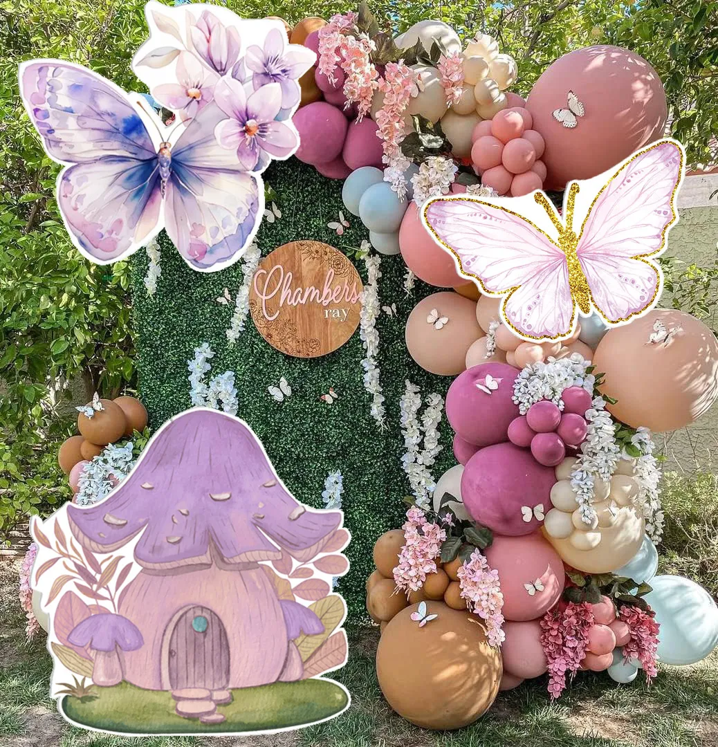 36inch Mushroom House KT Board Butterfly Flower Fairy Cutout For Birthday  Party Decoration Girl Baptism Baby Shower Supplies From Ddmyfeb, $43.86 |  DHgate.Com, image size:1038x1080