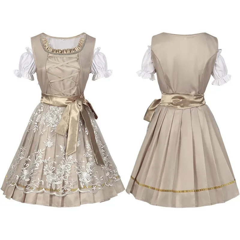 German Oktoberfest feather dress for Women - Perfect for Carnival, Halloween, Anime and Bavarian feather dressing
